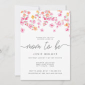 Sweet Cherry Blossom Baby shower Kaart (Voorkant)