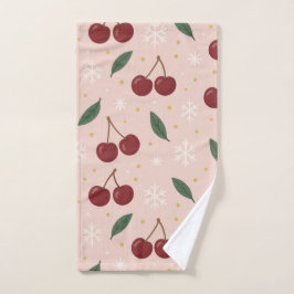 🍒🌸Sweet Cherry Blush Snow Collection Bad Handdoek