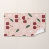🍒🌸Sweet Cherry Blush Snow Collection Bad Handdoek (Handdoek)