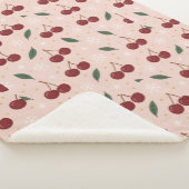 🍒🌸Sweet Cherry Blush Snow Collection Sherpa Deken (3/4)