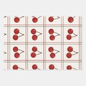🎁 Sweet Cherry Holiday Gift Wrap Collection Inpakpapier Vel (Voorkant)