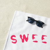 Sweet Cherry Jus Cool Boire Serviette de plage (En situation)