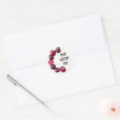 Sweet Cherry - verse rode kersen - vers fruit Ronde Sticker (Envelop)