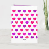 Sweet chick en amour avec message, carte de voeux (Dos)