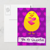 Sweet chick en amour, carte postale (Devant / Derrière)