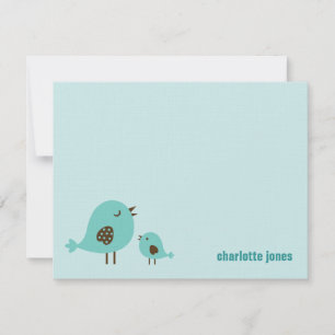 Sweet Chicks Merci Cartes - Bleu