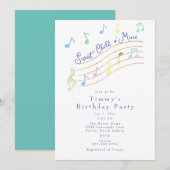 Sweet Child of Mine Invitation d'anniversaire musi (Devant / Derrière)