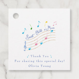 Sweet Child of Mine Muzikaal geschenk Bedankjes Labels