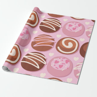 Sweet Chocolate Truffle Pattern Cadeaupapier