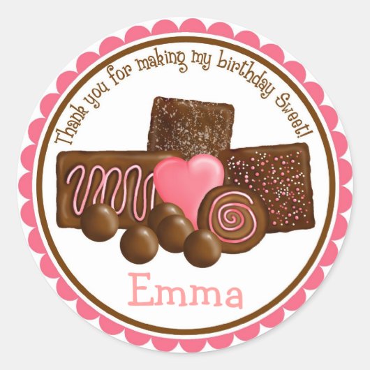 Sweet Chocolates Stickers (Voorkant)
