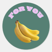 Sweet Choice Banana Stickers – Hand-Drawn Cute (Devant)