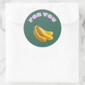 Sweet Choice Banana Stickers – Hand-Drawn Cute (Sac)