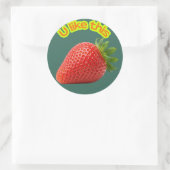 Sweet Choice Strawberry Stickers – Hand-Drawn Cute (Sac)