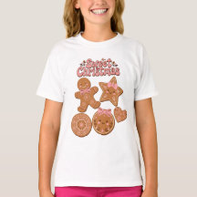 Sweet Christmas Gingerbread Cookies Bow Stars Cute