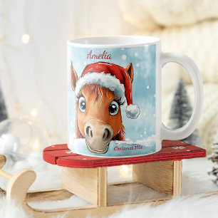 Sweet Christmas Pony Personnalisé Christmas Mug