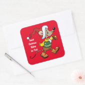Sweet Christmas Wings Souris sticker de vacances (Enveloppe)