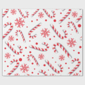 Sweet Christmassy Snoep Bar Pattern Cadeaupapier (Vlak)