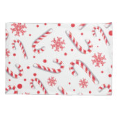 Sweet Christmassy Snoep Bar Pattern Kussensloop (Achterkant)