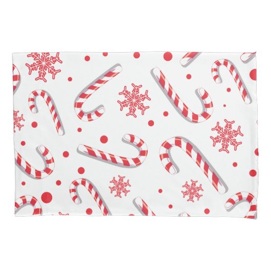 Sweet Christmassy Snoep Bar Pattern Kussensloop (Voorkant)