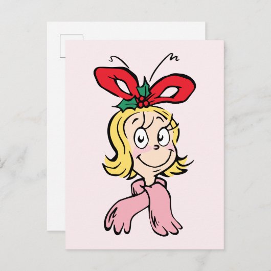 Sweet Cindy Lou Who Portrait Briefkaart (Voorkant / Achterkant)