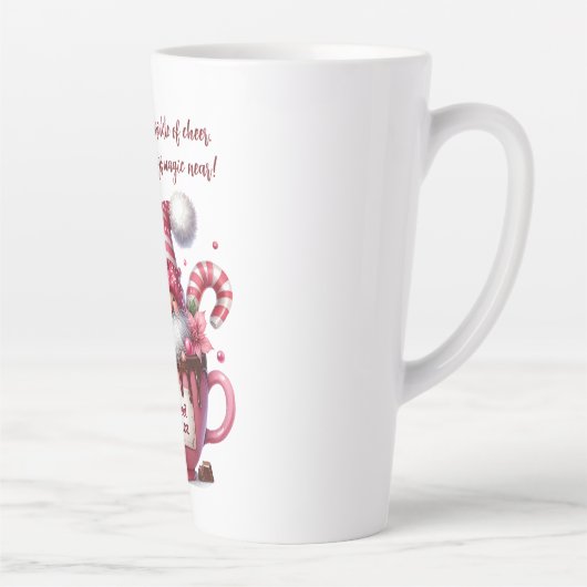 Sweet Cocoa Santa Gnome Latte Mok (Rechts)