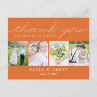 Sweet Collage Wedding Hartelijk dank - Oranje
