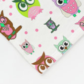 Sweet Colorful Cartoon Eigenaar van Fleece Blanket (Hoek)