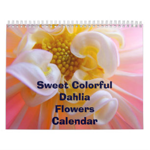 Sweet Colorful Dahlia Flowers Calendar Florals Kalender