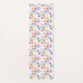 Sweet colorful floral yogamat (Voorkant)