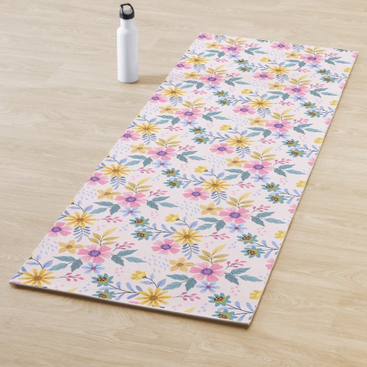 Sweet colorful floral yogamat (In situ)
