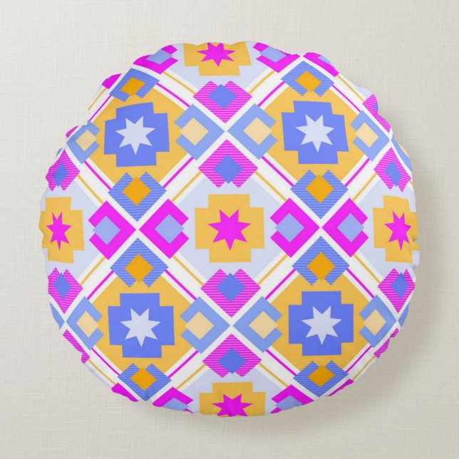 Sweet colour Round Pillow Rond Kussen (Voorkant)