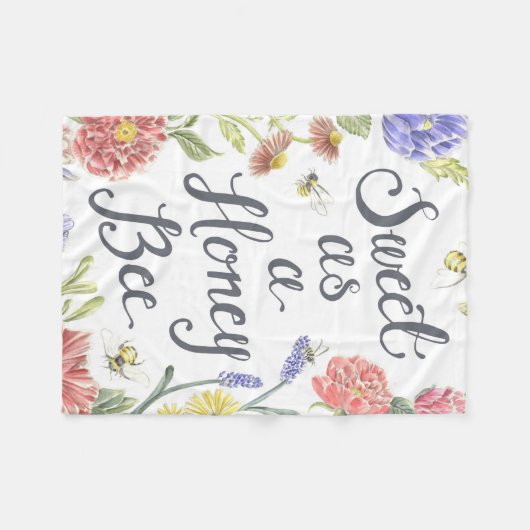 Sweet comme une couverture en molleton d'abeille d (Devant (Horizontal))