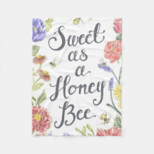 Sweet comme une couverture en molleton d'abeille d
