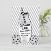 Sweet Cookie Mouse First Birthday Kaart (Staand voorkant)