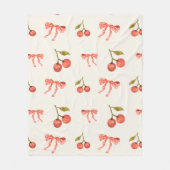 Sweet Coquette Patroon Vrouwelijk Ontwerp Fleece Deken (Voorkant)