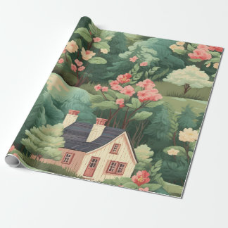 Sweet Cottage in de Bossen Cadeaupapier
