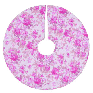 Sweet Cottage Paarse en roze kerst Kerstboom Rok