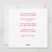 Sweet Cottage Rose violet Plat Holiday Invitation (Dos)