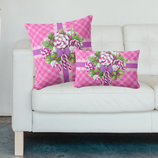Sweet Cottage Roze en Paarse Kussen