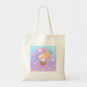 Sweet Cotton Snoep Ride met pluizige monsters Tote Bag