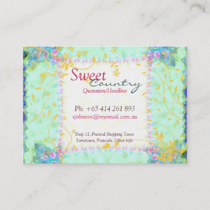 Sweet Country Patchwork grand Carte de visite