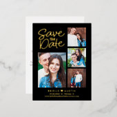Sweet Couple Foil Enregistrer La Carte Postale Dat (Recto/Verso)