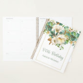 Sweet Cream Rozen 80e verjaardag Planner (Display)