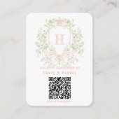 Sweet Crest met Roze Bogen Gift Registry Informatiekaartje (Voorkant)