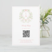 Sweet Crest w/ Pink Bows Save The Date (Debout devant)