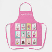 Sweet Cupcake Desserts Lover Custom Pink Schort (Voorkant)
