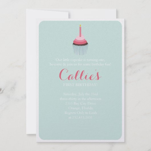 Sweet Cupcake Kaart (Voorkant)