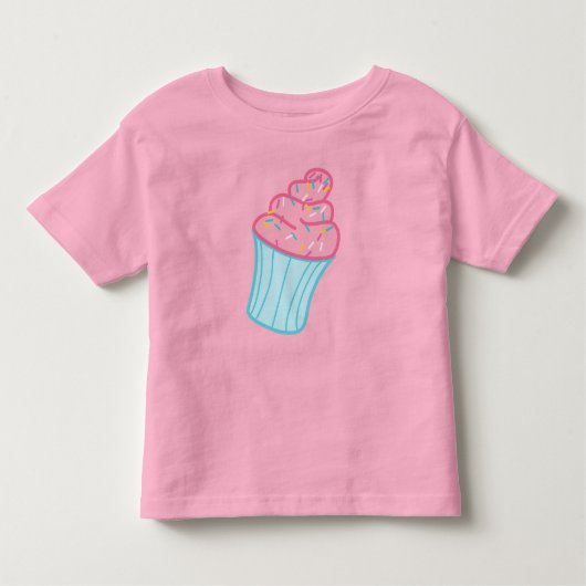 Sweet Cupcake Kinder Shirts (Voorkant)