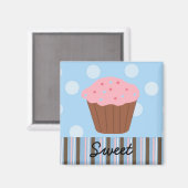 Sweet Cupcake Magneet (Voorkant / Achterkant)