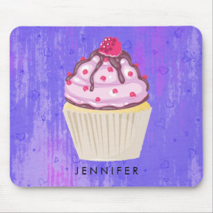 Sweet Cupcake met Frambozen bovenaan Muismat